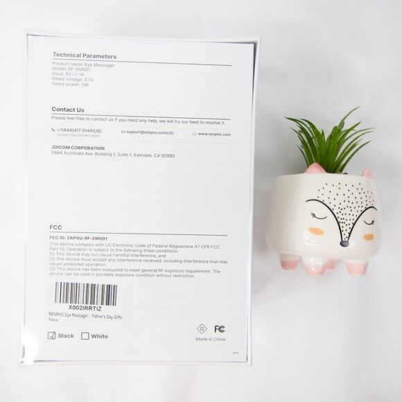 NWT RENPHO Eye Massager with Heat Bluetooth Music, color: black - Picture 11 of 15